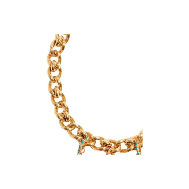 Valentino Metal Necklaces Unisex Gold-1