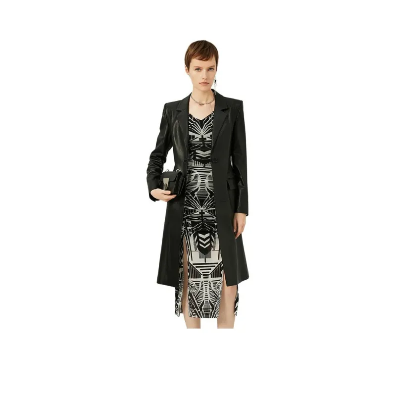 Anmani Leather Jackets Women's Phantom Night Black-1