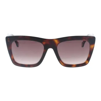 CarolinaHerrera Acetate Square Sunglasses Unisex Tortoiseshell
