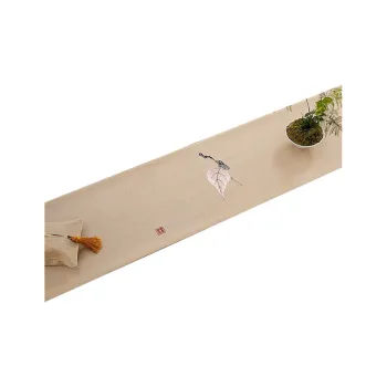 LUOYIJIA Zen New Chinese Style Table Runners Waterproof Tea Mats Luxury High End Coffee Tables Tea Table Mats