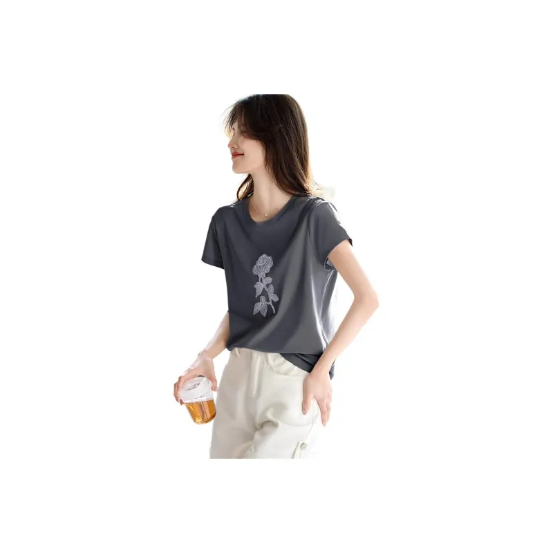 XWI T Shirts Women's Dark Gray-0
