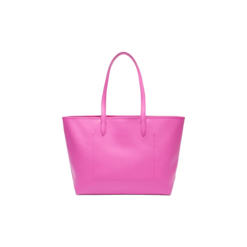 LACOSTE PVC Tote Bag, Shopping Bag, Handbag, Shoulder Bag Women's Rose Red-4