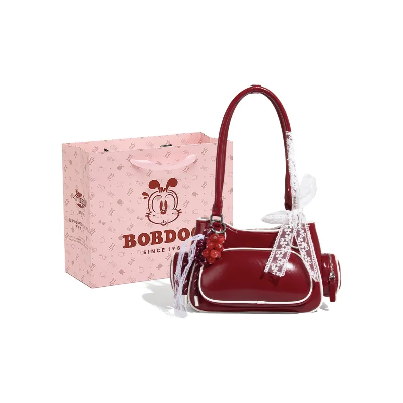 BOBDOG PU Bowling Bag, Handbag, Shoulder Bag Trumpets Women's Red/Pink-0