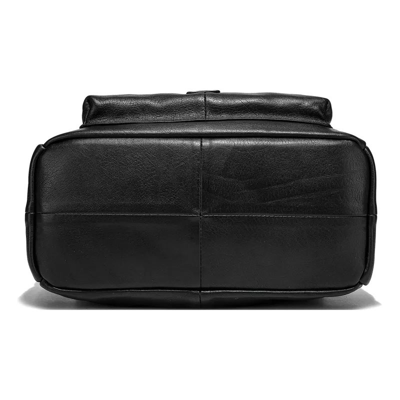 Ace Paul Cow Leather Backpack Unisex Black-4