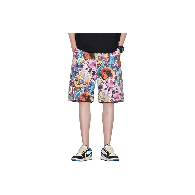 DABAISHA Casual Shorts Unisex Pink-0
