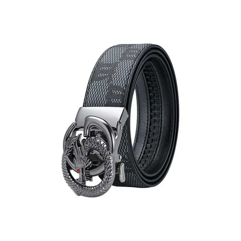 MILLIE'S Polyvinyl Chloride Leather Belts Men's Width 3.5cm-0