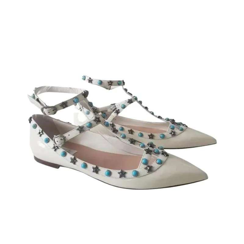 Valentino Casual Single Shoes Women's Beige-3