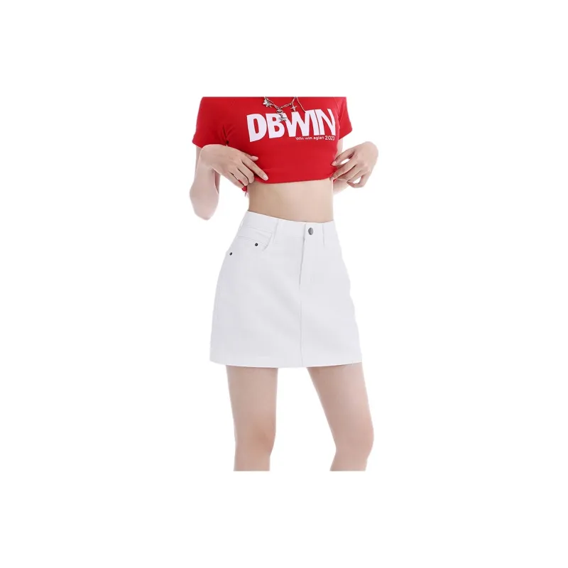 YINLEI Denim Short Skirts Women's-0