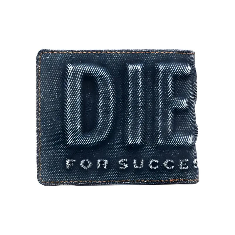 DIESEL Embossed-logo Denim Wallet-2