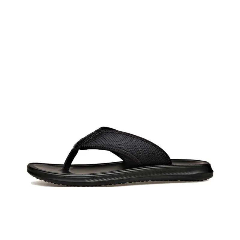 PT'SON Abrasion Resistant Slip Resistant Flip Flops Men's Black-0
