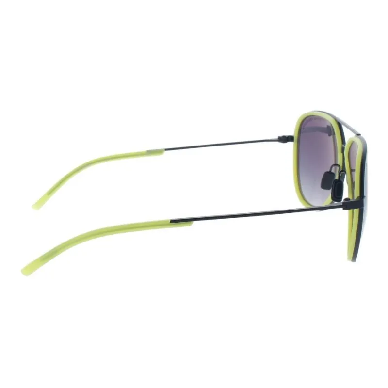 PORSCHE DESIGN Titanium Aviator Sunglasses Men's Black-2
