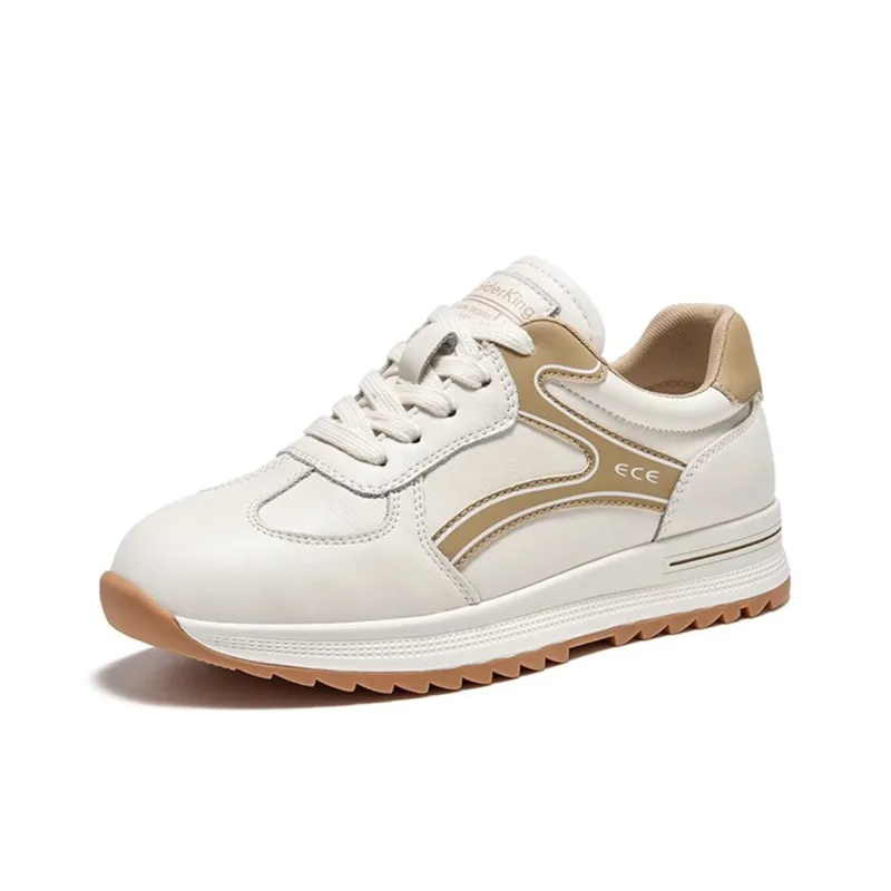 Spider King Low Top Casual Shoes Women's Beige Apricot-1