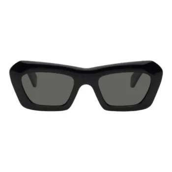 Retrosuperfuture Acetate Cat Eye Sunglasses Unisex Black