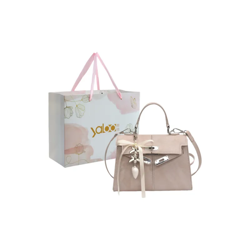 Yalu PU Shoulder Bag, Crossbody Bag, Handbag Unisex White/Black/Purple/Khaki/Blue/Pink-13