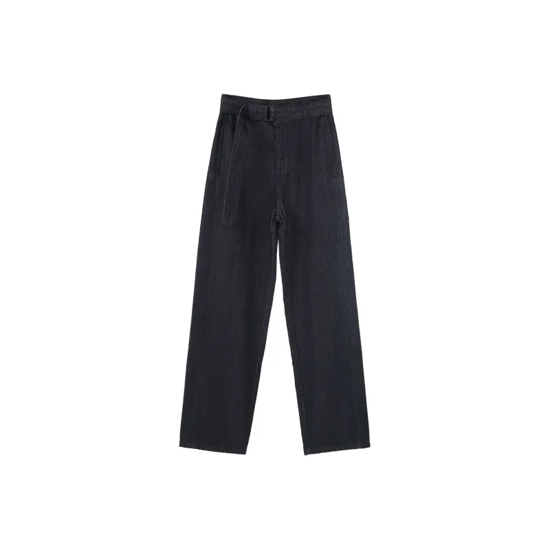Fstudio Summer Korean Style High Rise Straight Fit Slimming Casual Versatile Jeans Women's-1