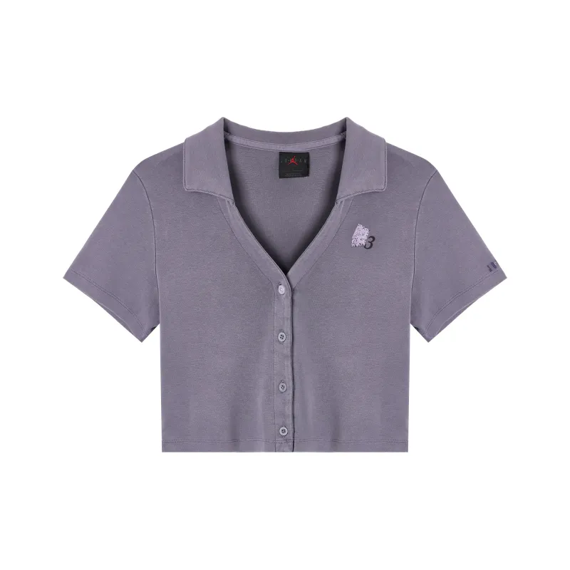 Jordan Crop Tops Women's Dawn Dark Purple-0