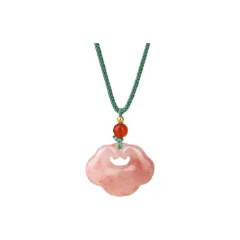 Gifts Golden Silk Jade Necklaces Unisex