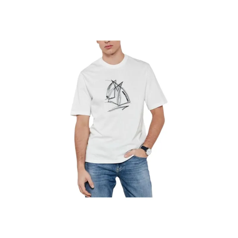 EMPORIO ARMANI SS25 T Shirt Men's White-0