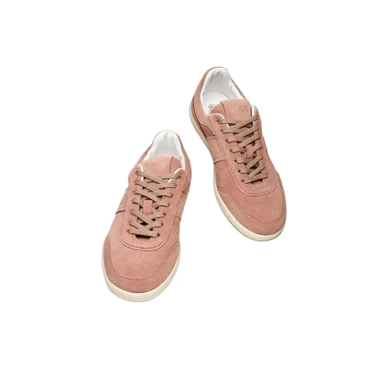 TOD'S Low Top Skateboard Shoes Women's Pink-3