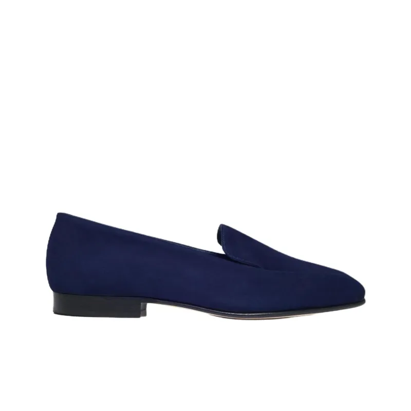 MANOLO BLAHNIK Pitaka Casual Single Shoes Women's Blue-1