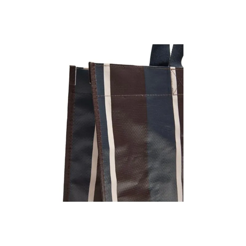 ZARA Polypropylene Tote Bag, Shopping Bag, Handbag Women's Black & Brown-3