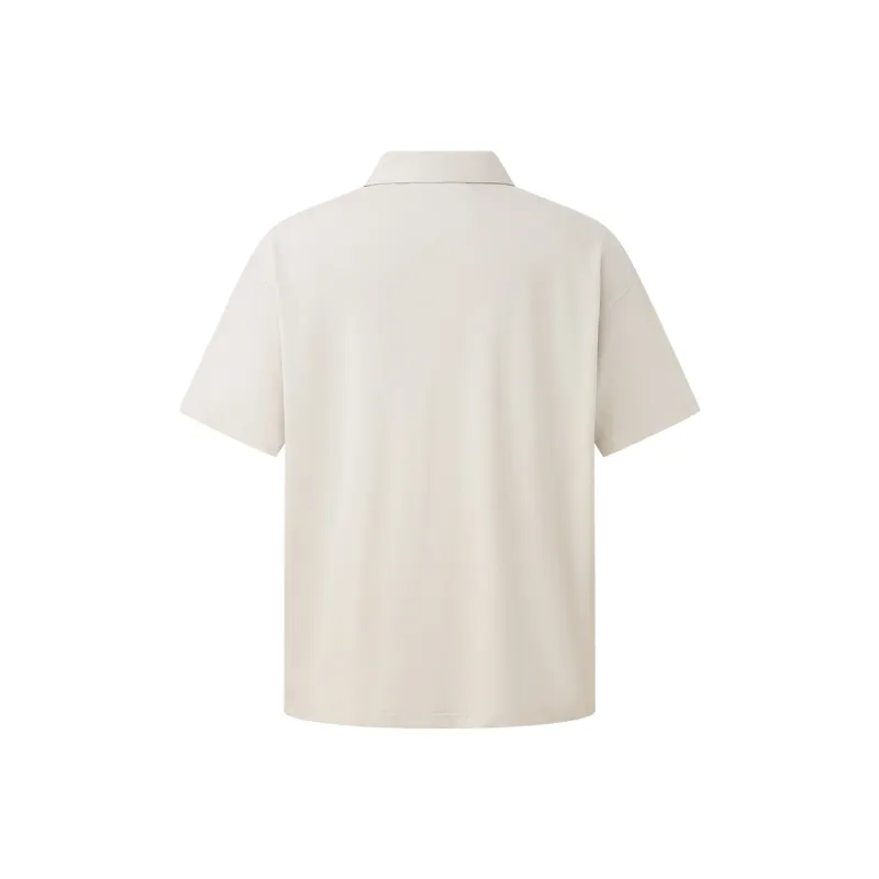 CHINISM Polo Shirts Unisex Light Coffee-1