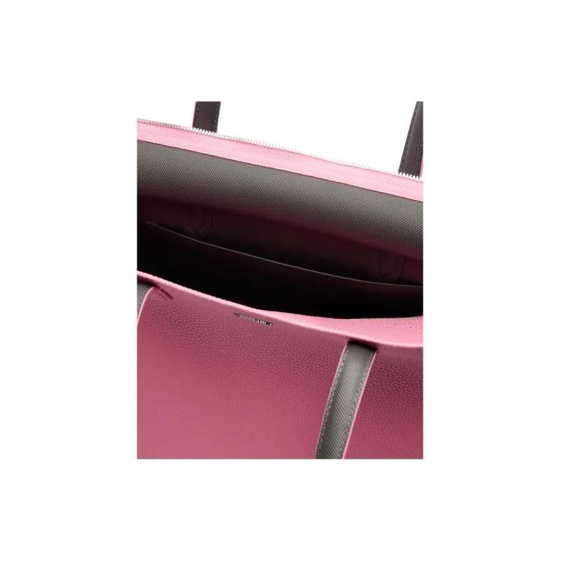 LACOSTE PVC Tote Bag, Shopping Bag, Handbag, Shoulder Bag Women's Pink-3