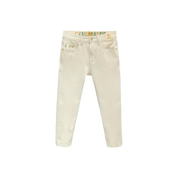 GUSHILANG Jeans Men Milk Khaki