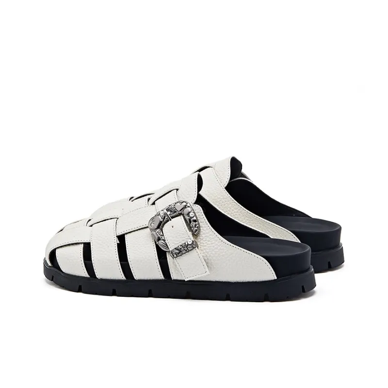Liddy Rubber Sole Cut Out Slip Resistant Closed Toe Slippers Women's-7