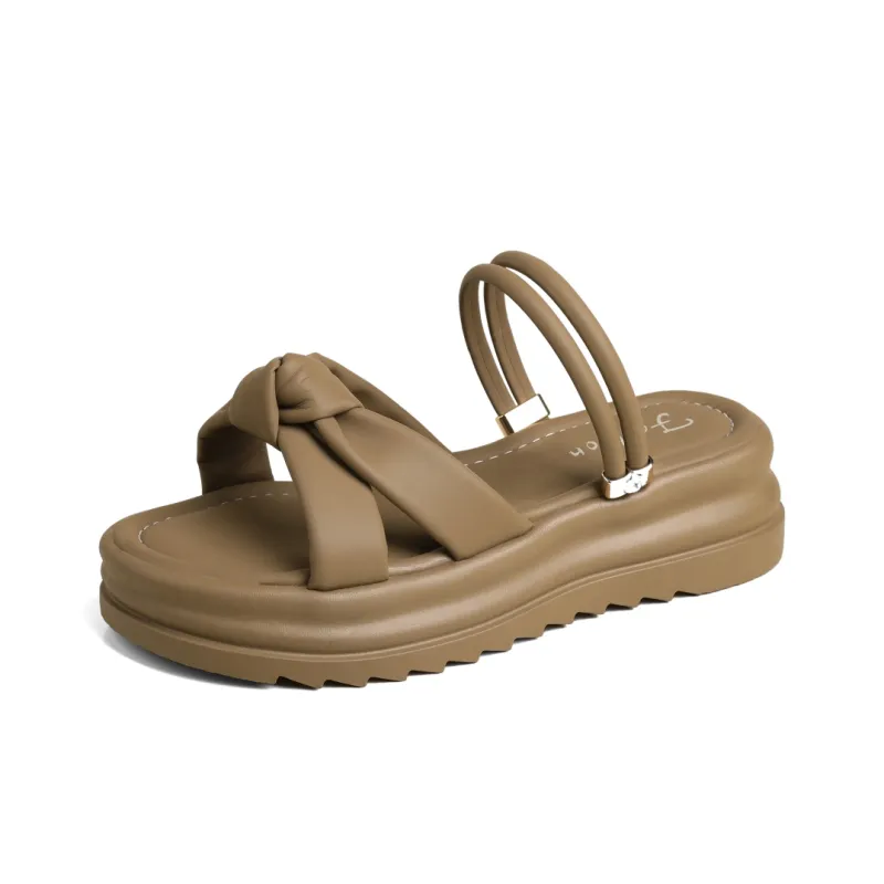 WUJI Rubber Sole Metal Slip Resistant Abrasion Resistant Slide Slippers Women's-5