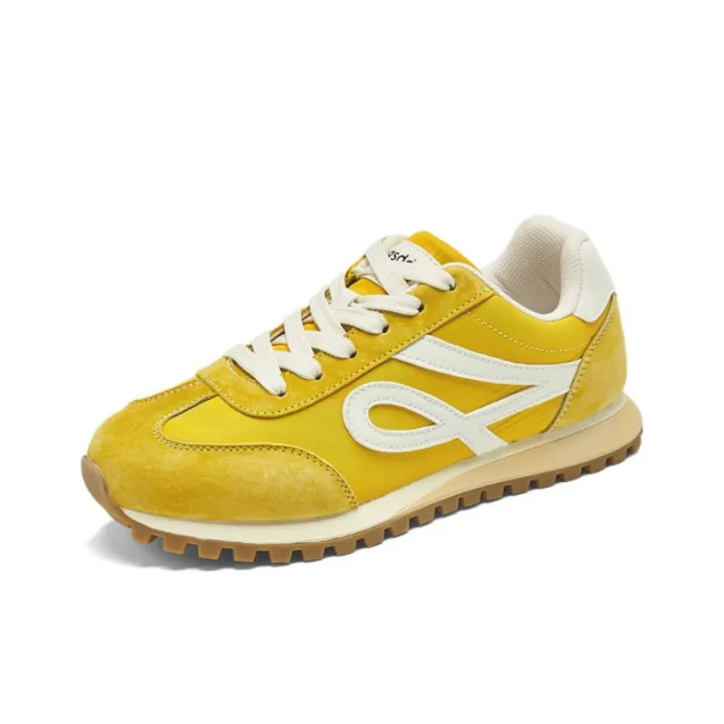 AGSDON Casual Shoes Women's Low Top Beige Brown/Pink/Yellow/Purple-15