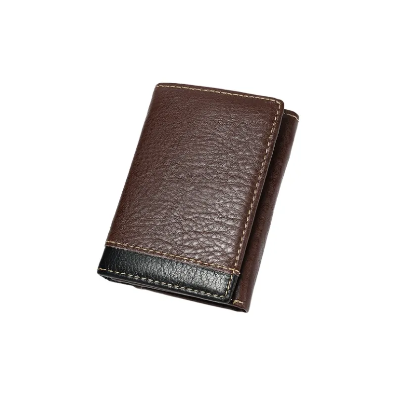 Yalu Top Grain Cow Leather With Polyester Wallet Men's Multicolor-5
