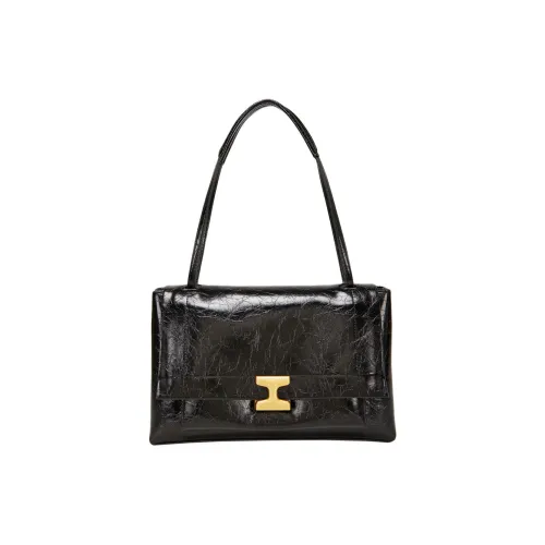 Boniu PU Shoulder Bag Women's Black