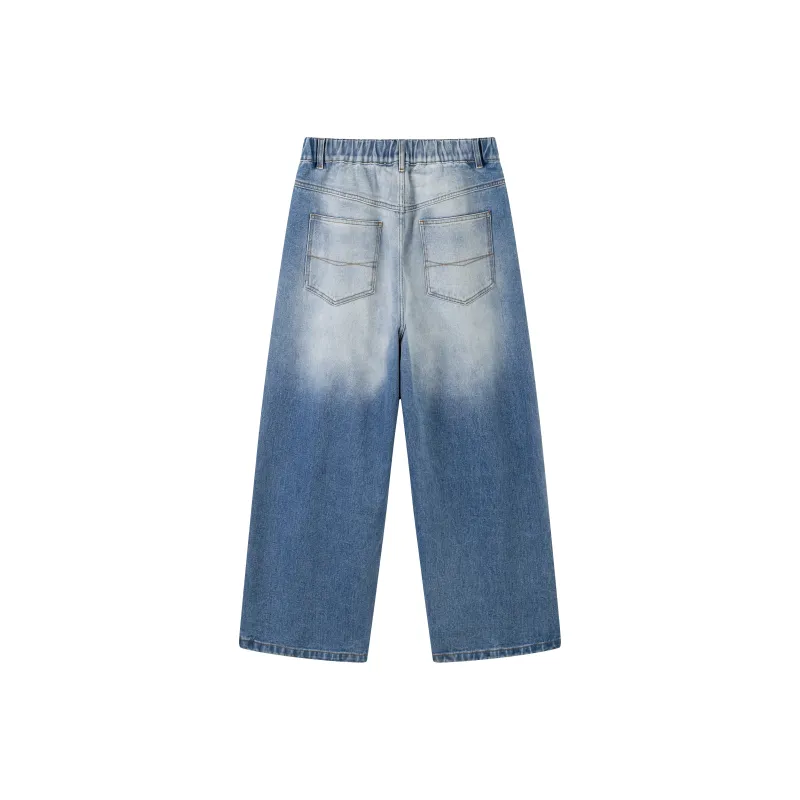 CoosRetro Jeans Men Denim Blue-1