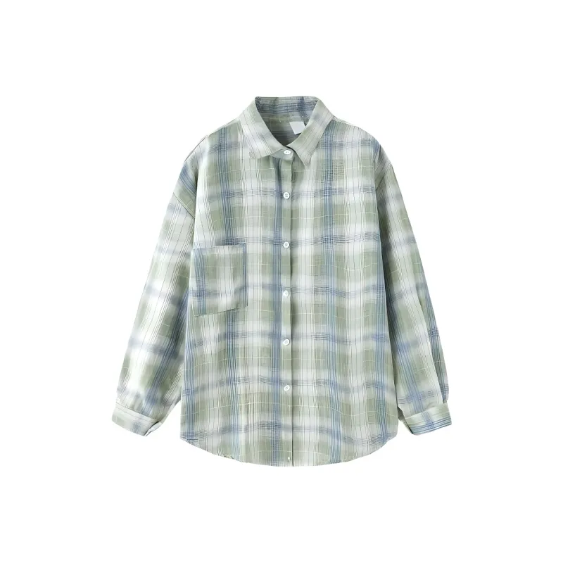 Mu Qingqing Shirts Women's Green-0
