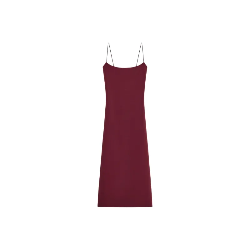ZARA Slip Dresses Women's Dark Red-0