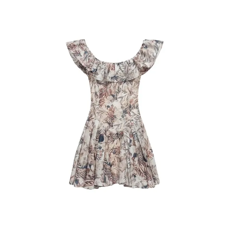 AFGGD Sleeveless Dresses Women's Khaki-1