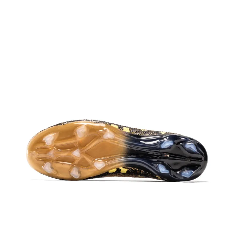 Binary FG Firm Ground Shock Absorbers With Slip Resistant And Abrasion Resistant Properties Soccer Shoes Unisex Gold-4