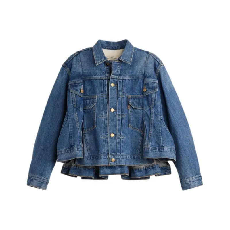 Sacai X Levis Jackets Women's Blue-0