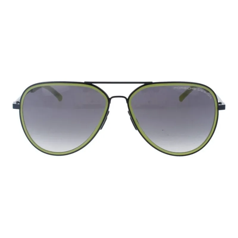 PORSCHE DESIGN Titanium Aviator Sunglasses Men's Black-1