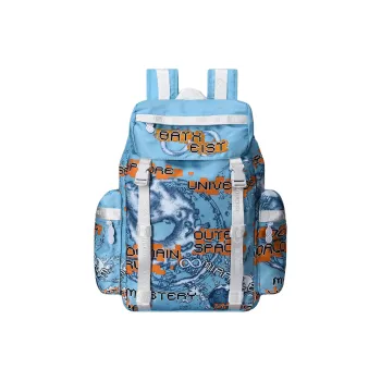 8atheist Polyester Backpack Unisex Blue