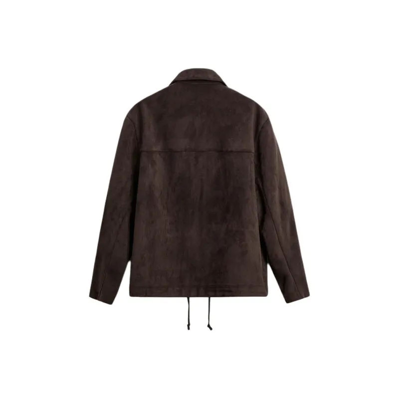 ZARA Jackets Men Dark Brown-1