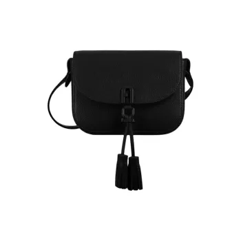Furla 1927 Collection Genuine Leather Shoulder Bag Crossbody Bag Mini Women's Black