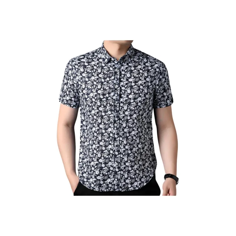 PIERRE CARDIN Shirts Men Black White-0