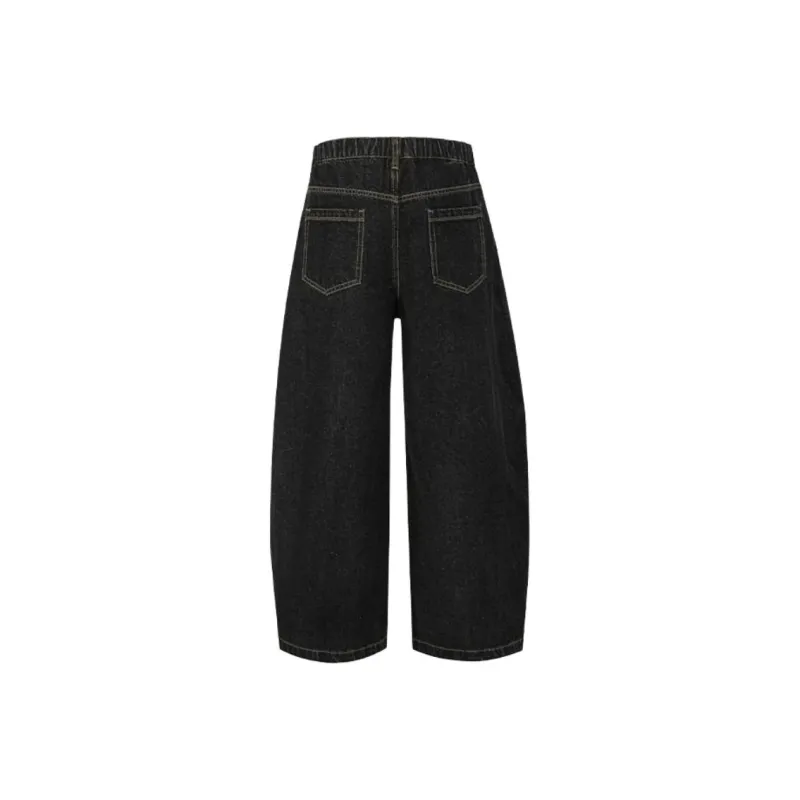 WELTER EXPERIMENT Jeans Unisex Black [high Quality]-1