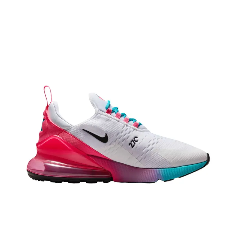 Nike Air Max 270 Anti Slip Wear Resistant Low Top Running Shoes Unisex White Pink-1