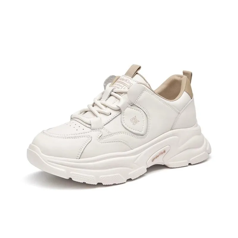 Spider King Low Top Chunky Sneakers Women's Beige-2