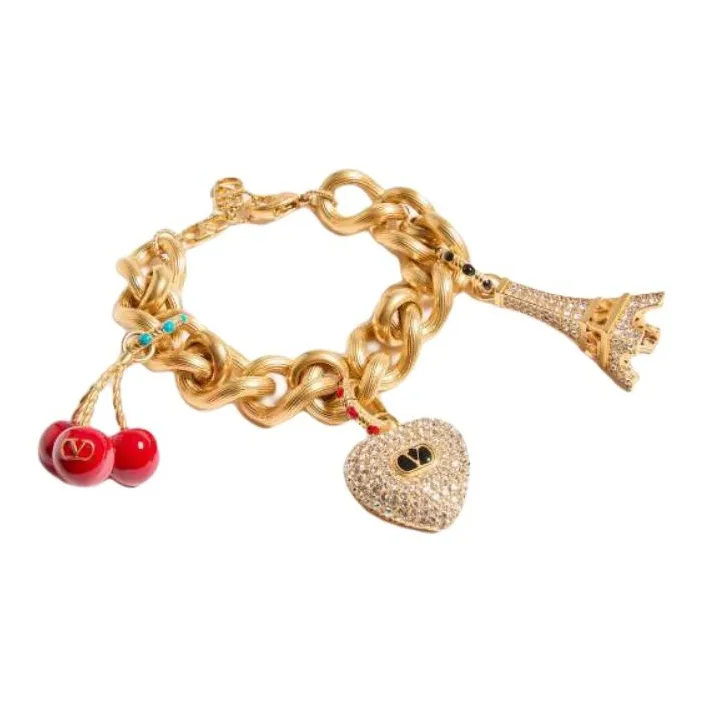 Valentino Metal Bracelets Women's Gold-1
