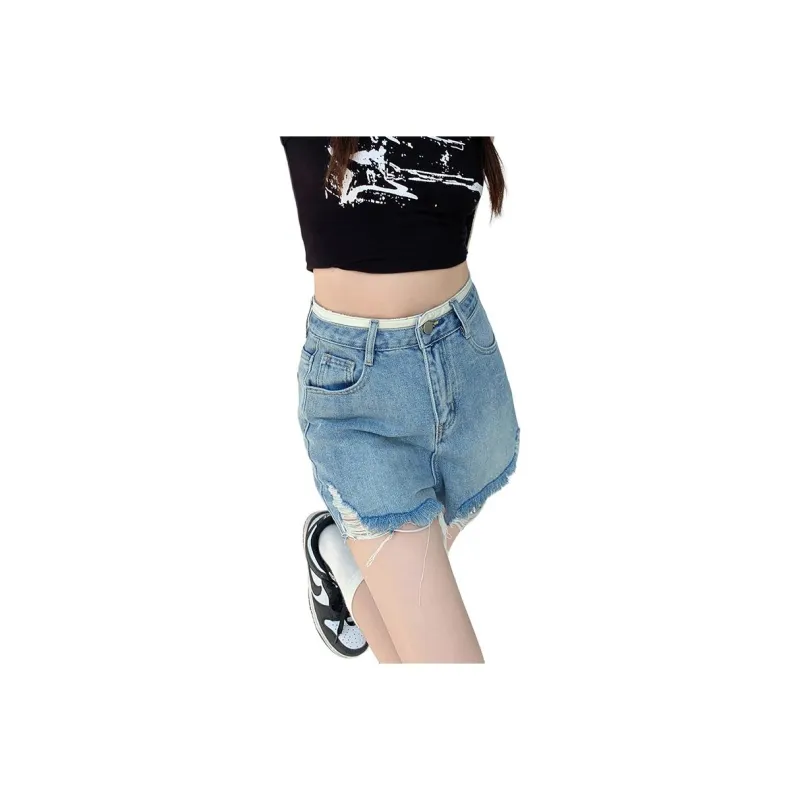 Ordifen Denim Shorts Women's Sea Salt Blue-0