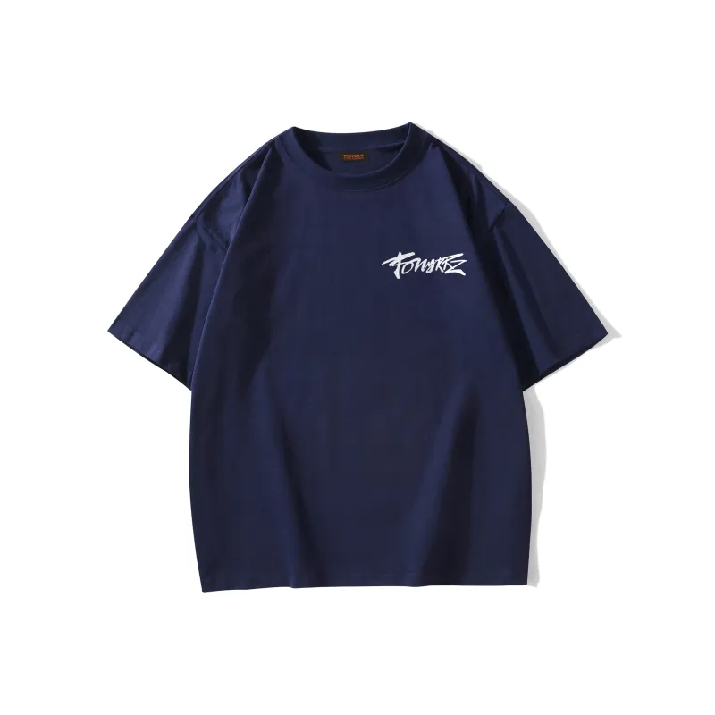 TONYKRZ T Shirts Unisex Navy Blue-0